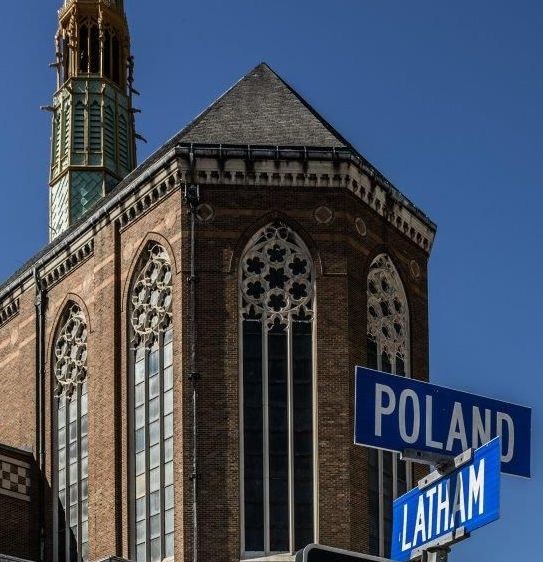 Kościół pw. św. Floriana, projektant Ralph Adams Cram, budowa 1926-1928, Hamtramck, MI, USA, fot. Norbert Piwowarczyk, 2019