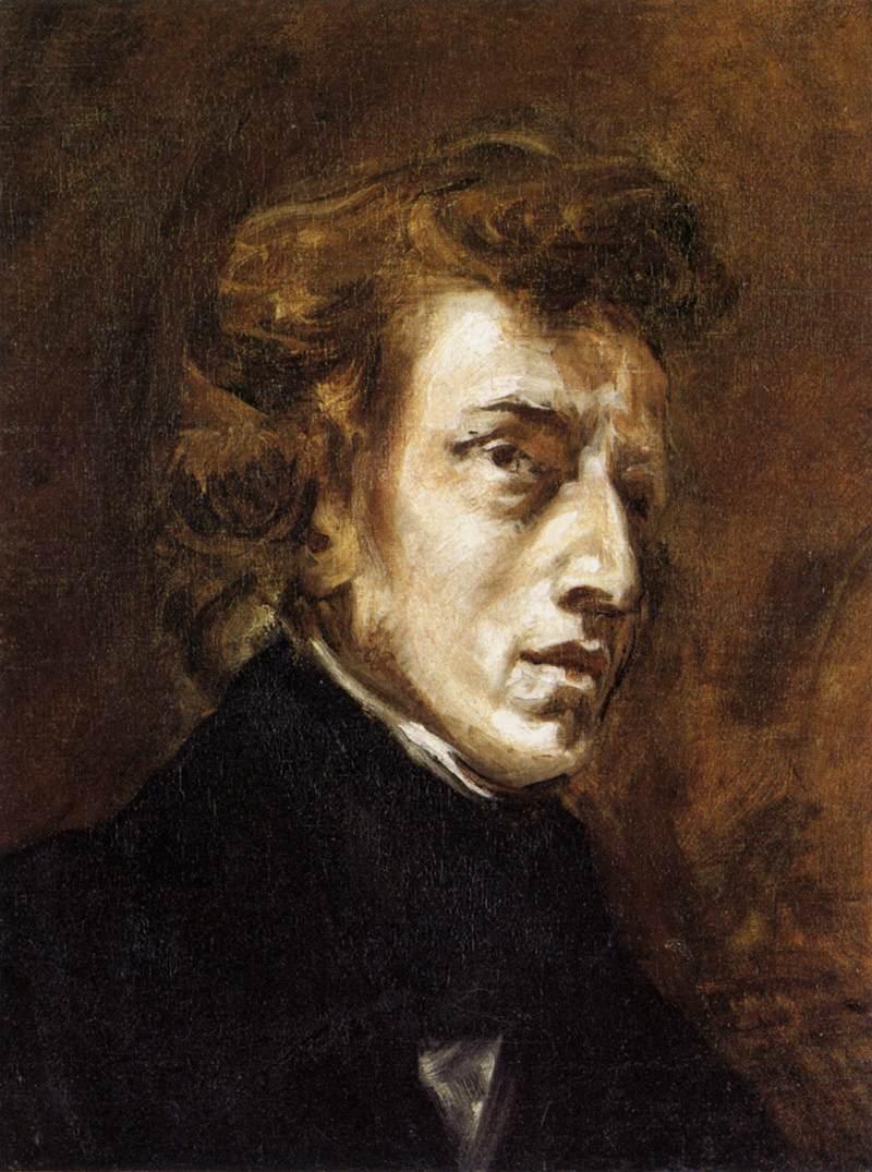 Francja - Paryż - portret Fryderyka Chopina w Luwrze