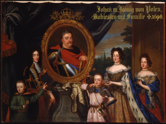 Niemcy - Monachium -  obrazy związane z rodziną Sobieskich w Residenz München