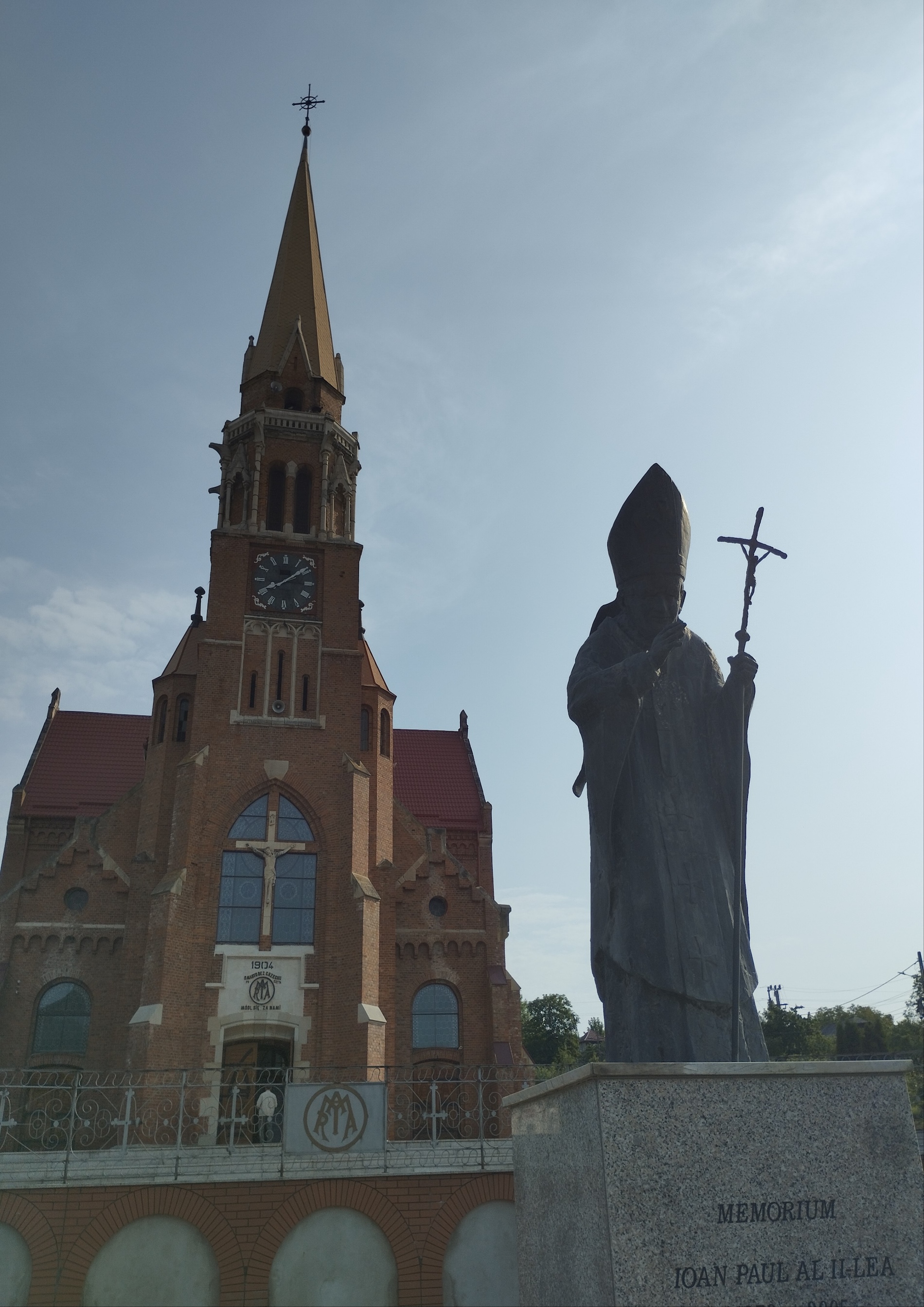 Rumunia - Kaczyka - pomnik Jana Pawła II