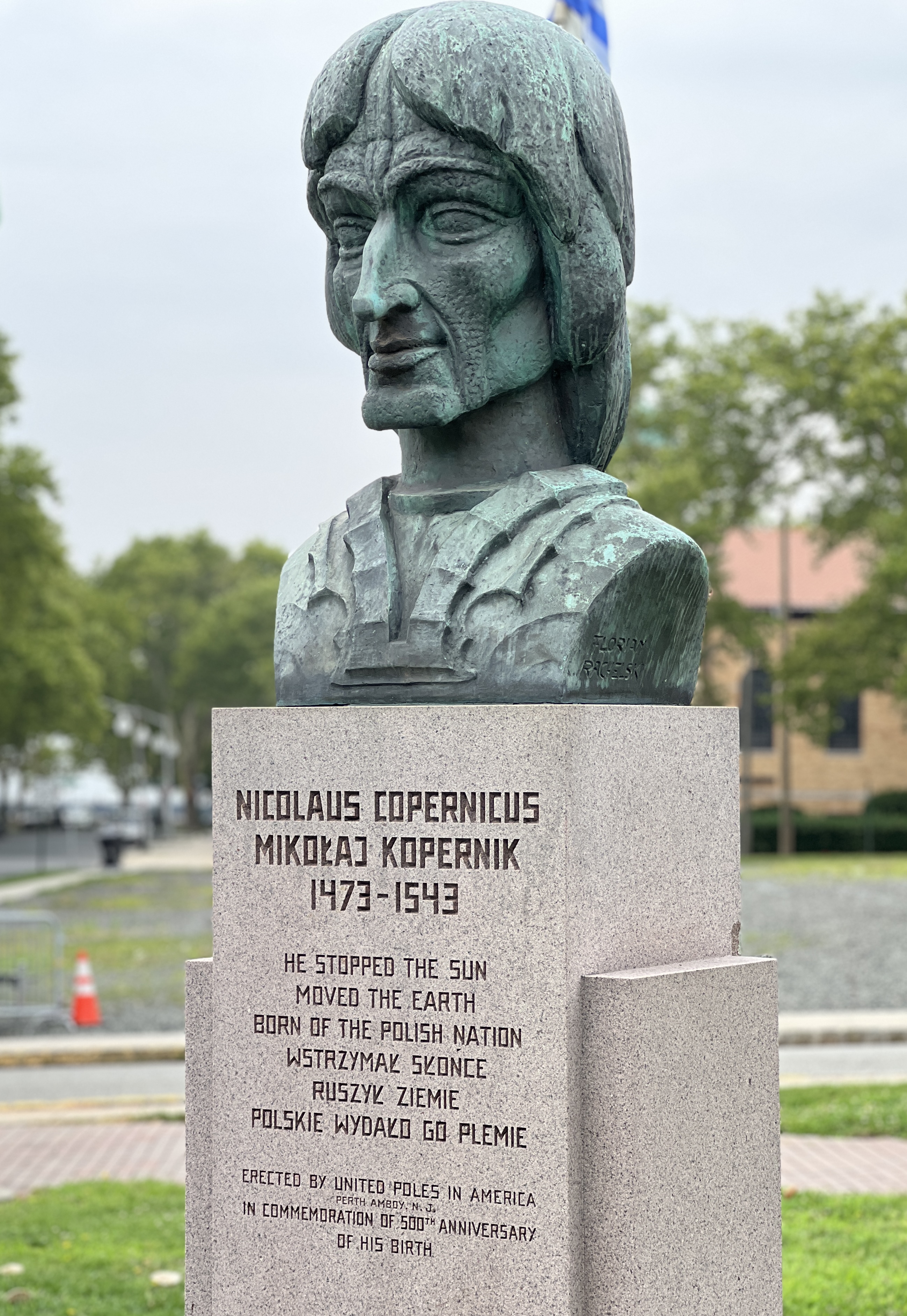 USA - Perth Amboy - popiersie Mikołaja Kopernika