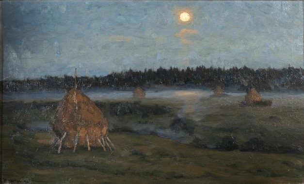 „Wschód księżyca”, 1902, olej, płótno, 49 x 83 cm, sygn. l. d.: S. Żukowskij (cyrylica), Narodowe Muzeum Sztuki w Odessie, nr inw.498 - Ż, Odessa, Ukraina.