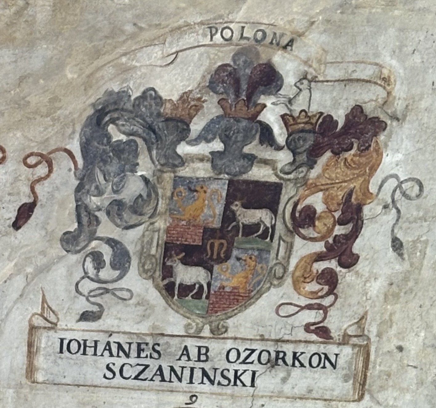 Padwa – kartusze herbowe Jana Szczawińskiego z Ozorkowa