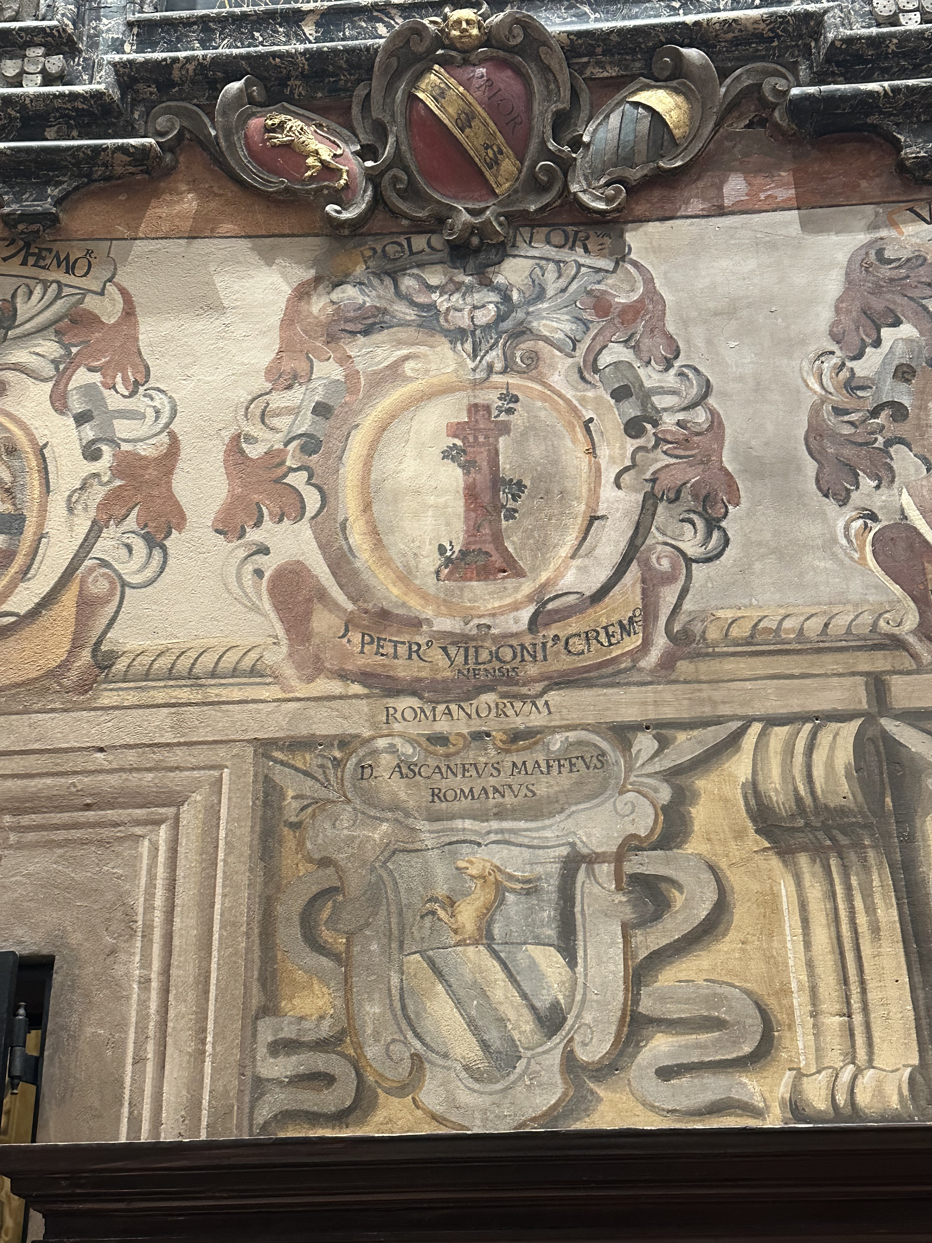 Padwa - Kartusz herbowy Pietro Vidoni z Cremony