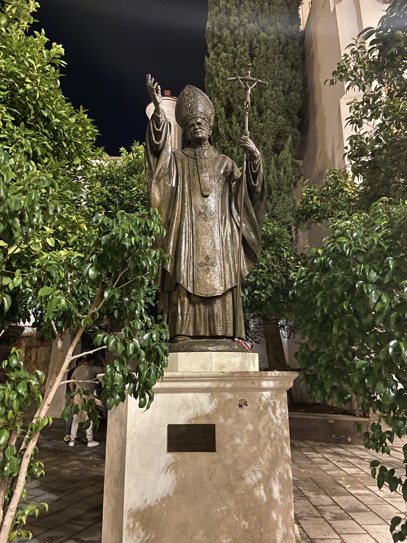 Hiszpania - Sewilla - pomnik Jana Pawła II