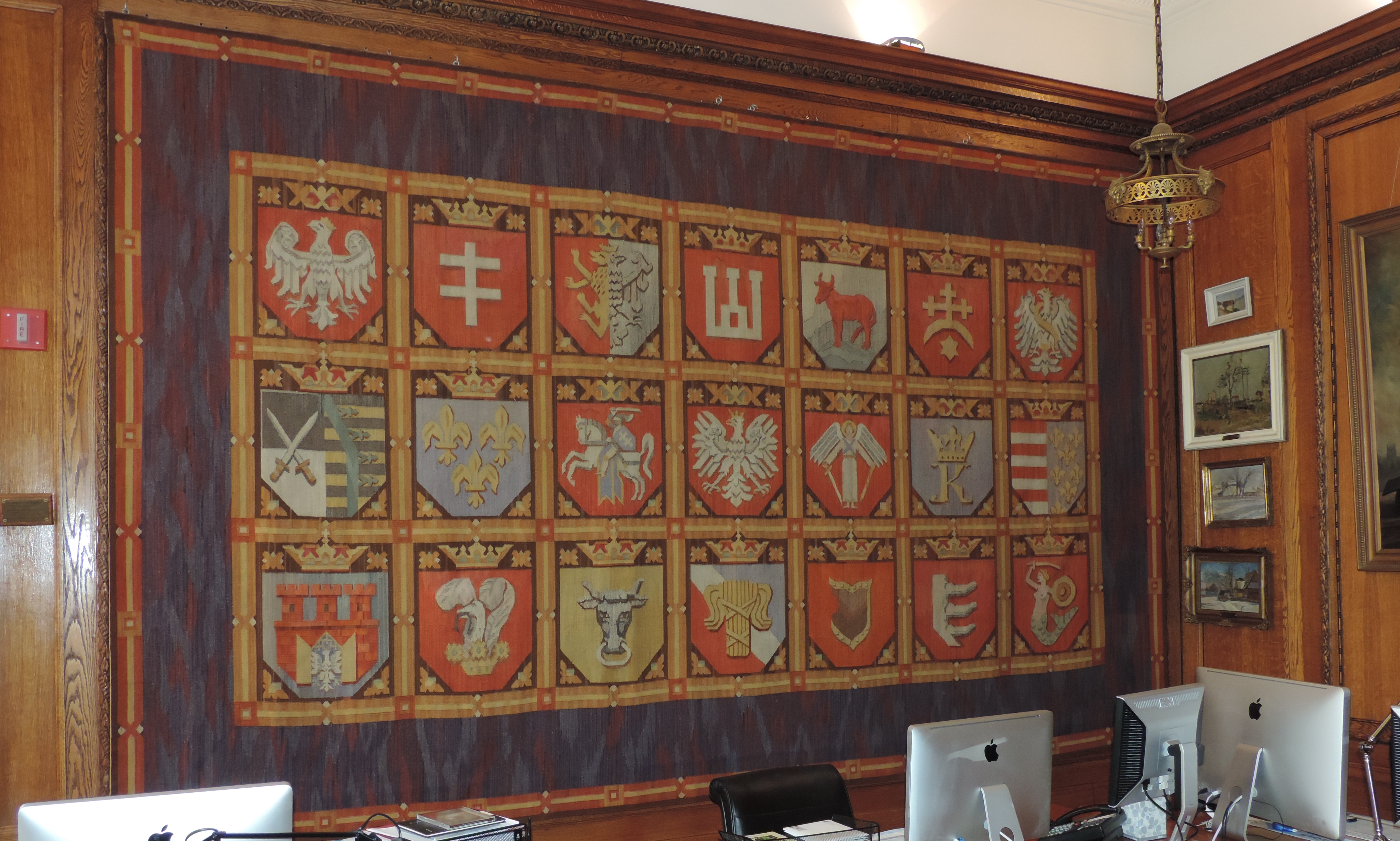 Plakat „Kościuszko” w Muzeum Sztuki Newfields w Indianapolis