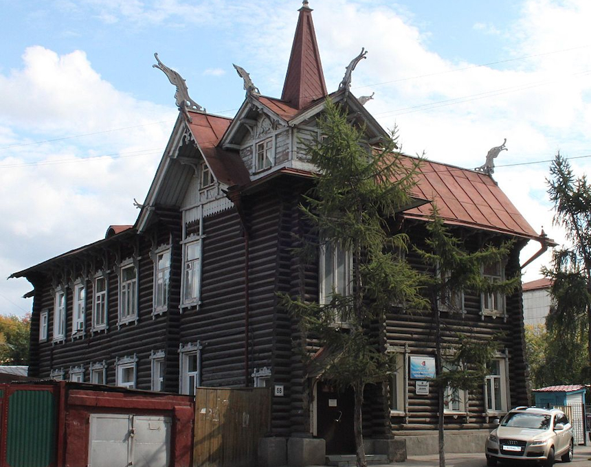 Tomsk - „Dom ze smokami”, zaprojektowany przez Wincentego Orzeszkę