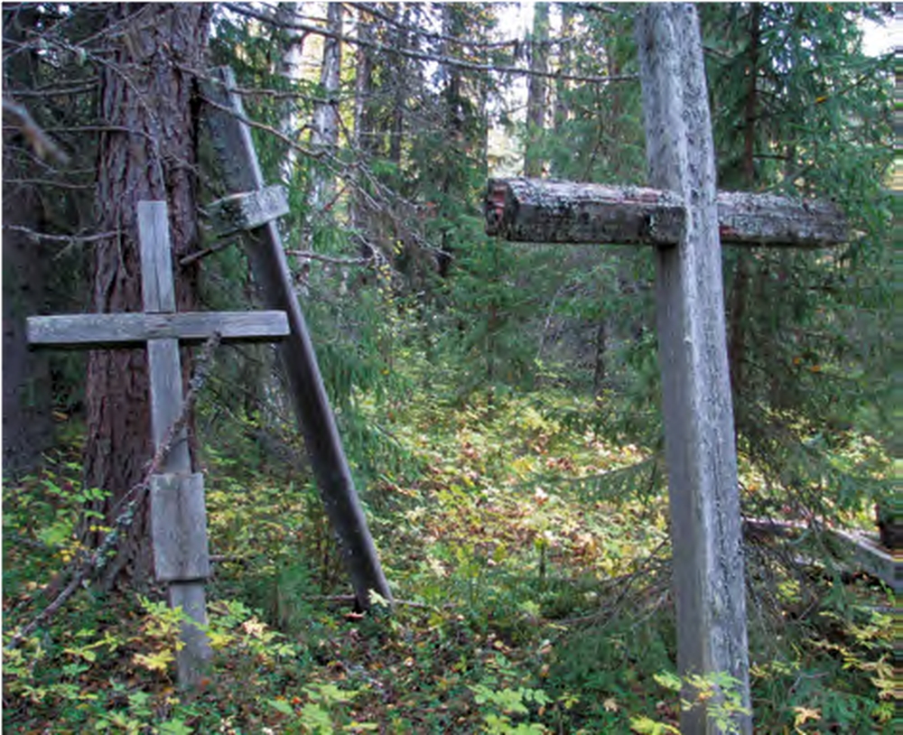 Fotografia przedstawiająca Groby Polaków-zesłańców z czasów II wojny światowej