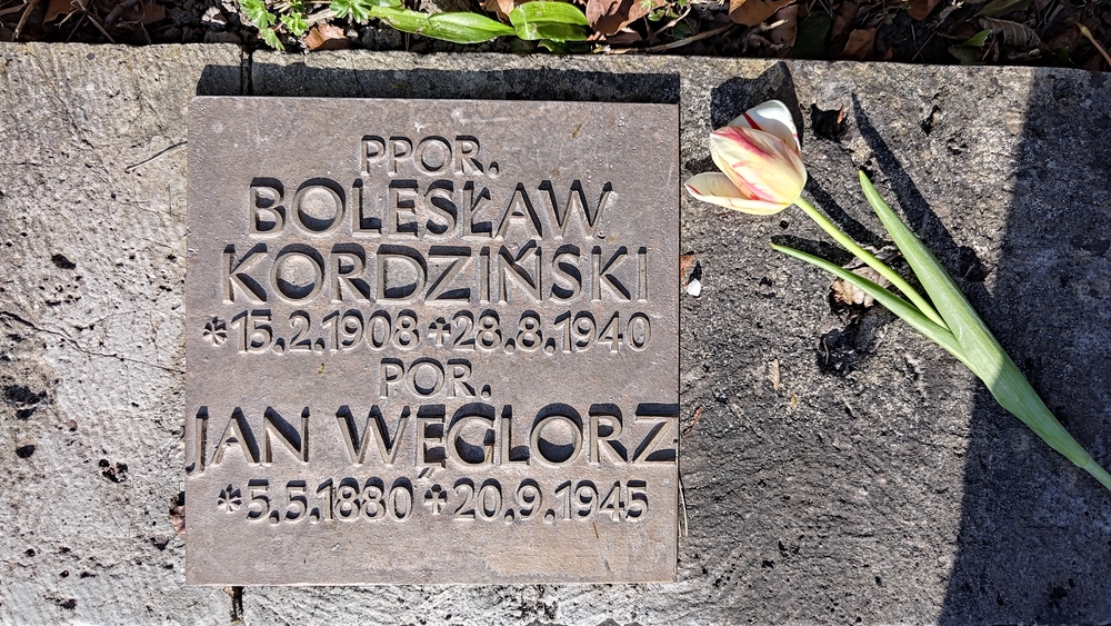 Fotografia przedstawiająca Kwatera żołnierzy polskich na cmentarzu przy kościele św. Mikołaja