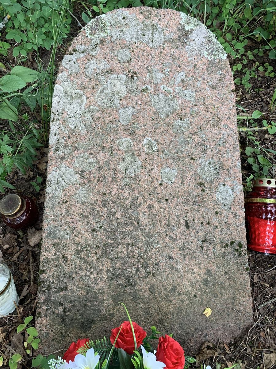 Grave or symbolic gravestone of Leon Krainski, adjutant of Ludwik Narbutt, Pokoniawka