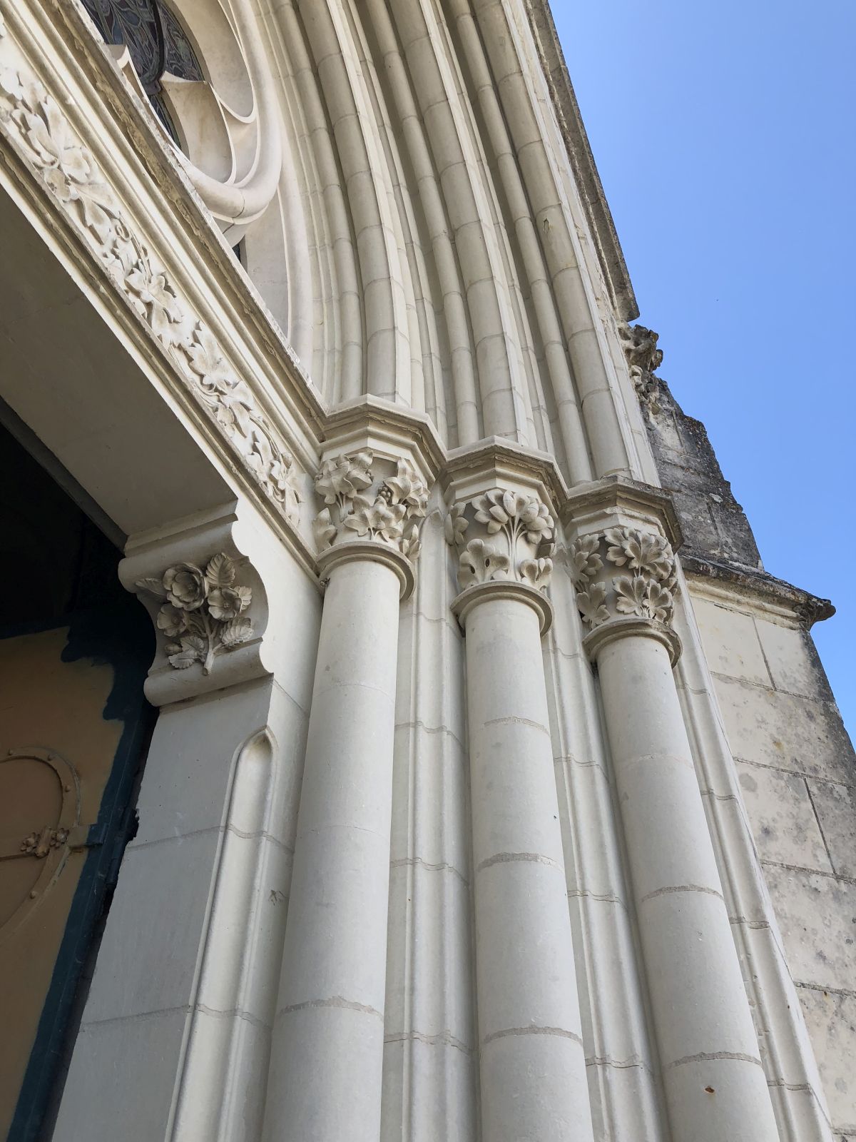 Chapel of the Branickis in the Montrésor cemetery, detail from the portal