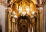 Fotografia przedstawiająca Interior decoration and frescoes with scenes from the life of St. Hedwig of Silesia in the Basilica of the Assumption of the Blessed Virgin Mary and Saints Cyril and Methodius in Velehrad