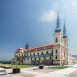 Fotografia przedstawiająca Interior decoration and frescoes with scenes from the life of St. Hedwig of Silesia in the Basilica of the Assumption of the Blessed Virgin Mary and Saints Cyril and Methodius in Velehrad