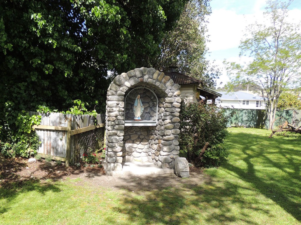 Chapel formerly marking the boundary of the children's campus, 1945, designed by Tanya Ashen (after restoration), Pahiatua, New Zealand