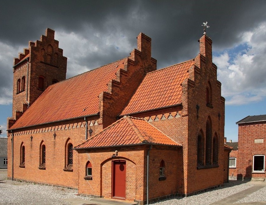 Kościół pw. św. Brygidy, 1897, proj. Henrik Christopher Glahn, Maribo, Dania, stan obecny