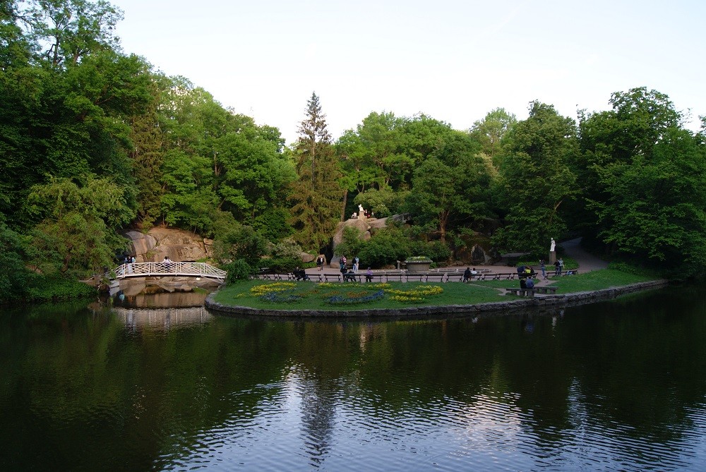 Zofiówka park in Humań, Ukraine