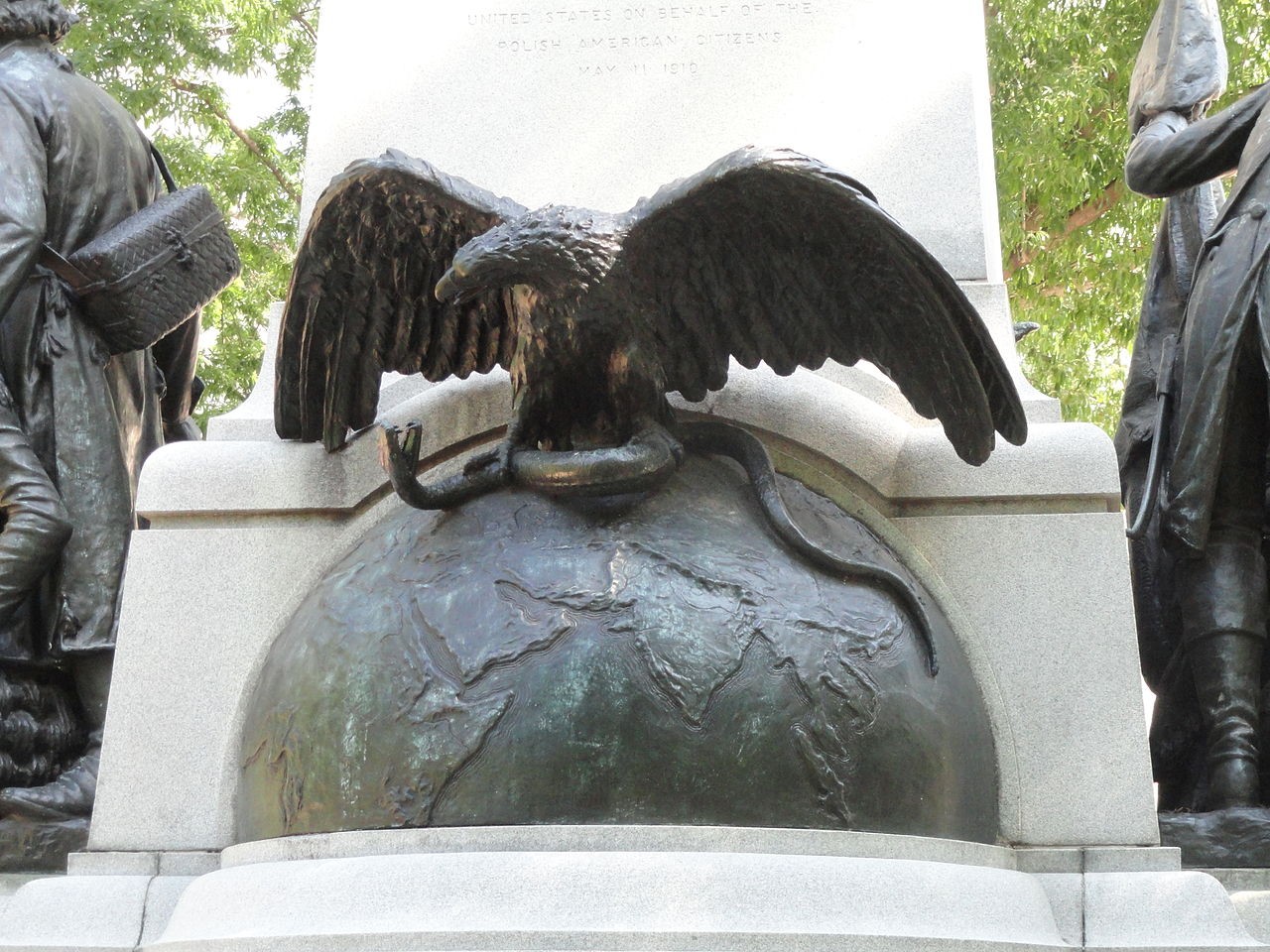 The Tadeusz Kościuszko Monument in Washington, DC, as of 2012.