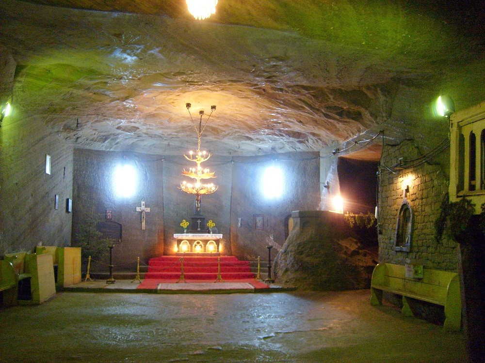 St Barbara's Chapel in the salt mine, Kačica (Cacica), Romania
