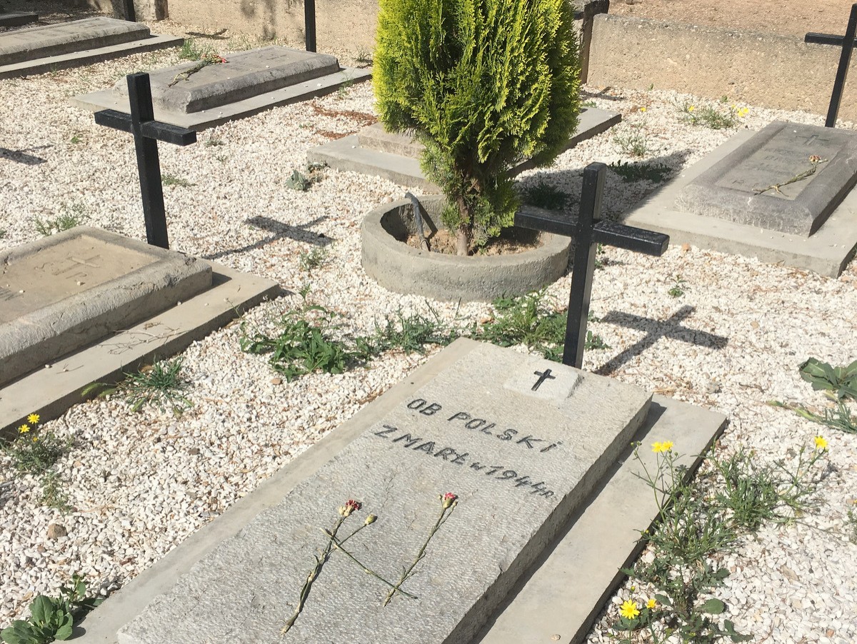 Polish grave in the Armenian cemetery in Isfahan, Iran