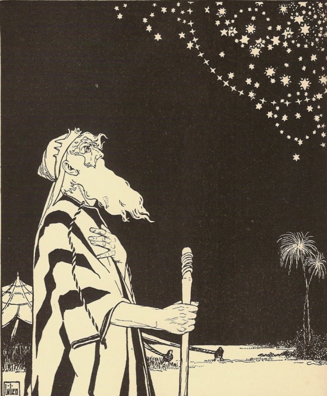 Maurice Lilien, 'Abraham' illustration for 'Buecher der Bibel', 1908, Berlin, Germany