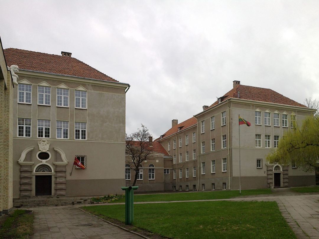 School building in Antokol, designed by Stefan Narębski, 1930-1931, Vilnius, Lithuania