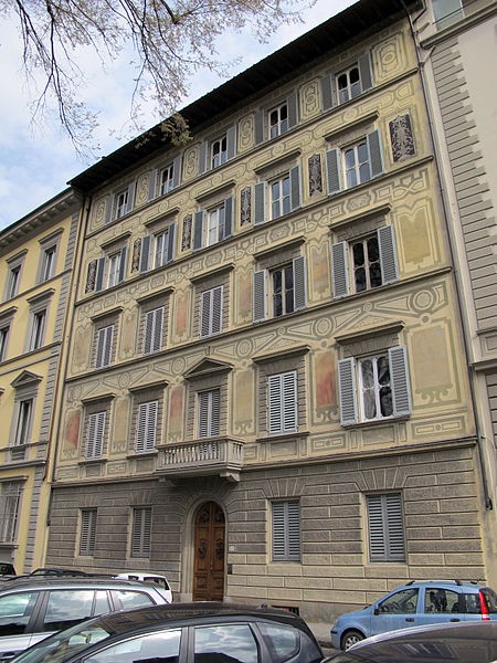 Piazza d'Azeglio 20 in Florence - the first headquarters of the Stamperia Polacca