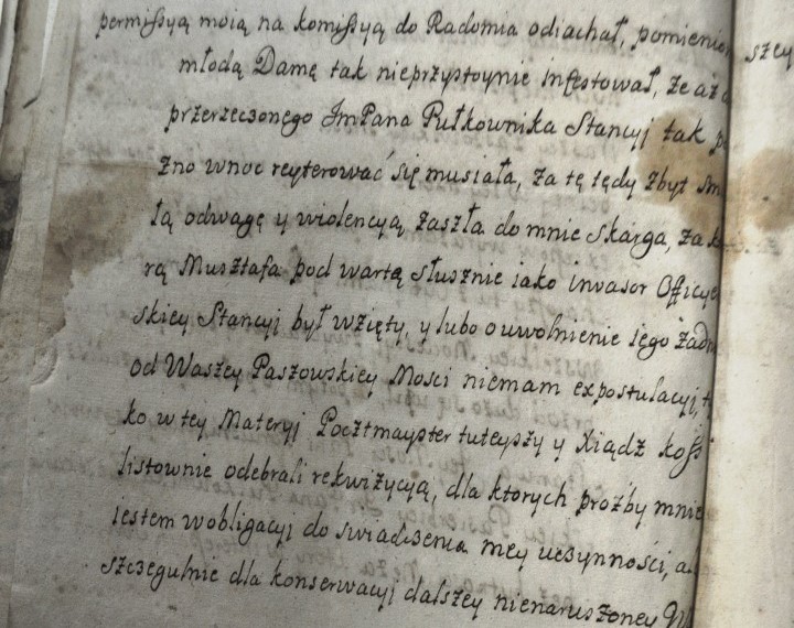Letter from Florian Shilling, commandant of Kamieniec Podolski to Ilyas Kolchak's passport