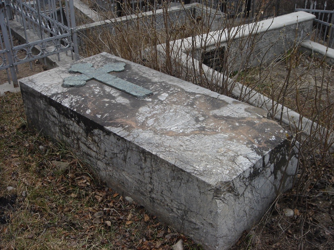 Original gravestone of Dagna Juel-Przybyszewska in Kukijski cemetery, 1901, Tbilisi, Georgia