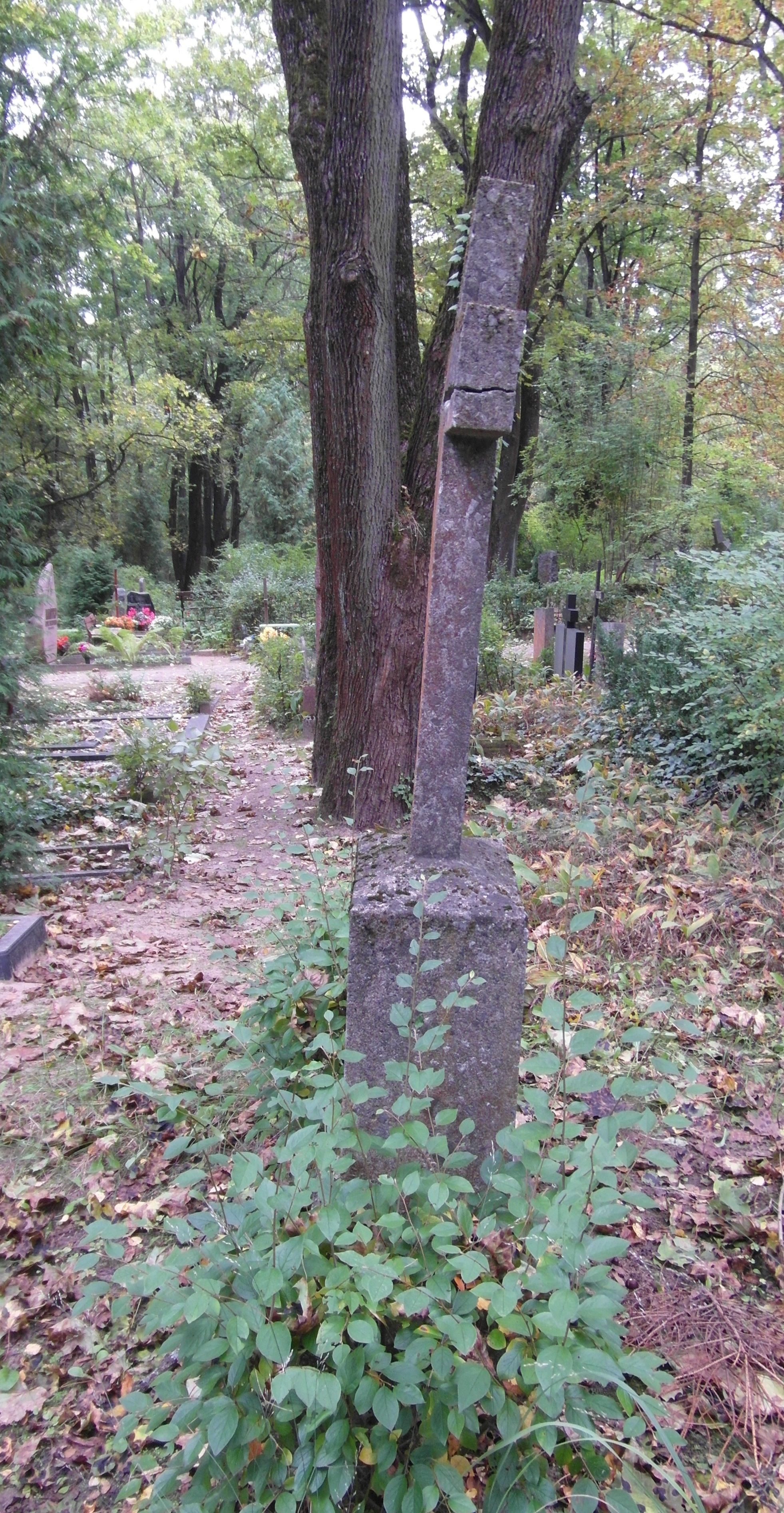Tombstone of Bolesław, Piotr Bielski, St Michael's cemetery in Riga, as of 2021.
