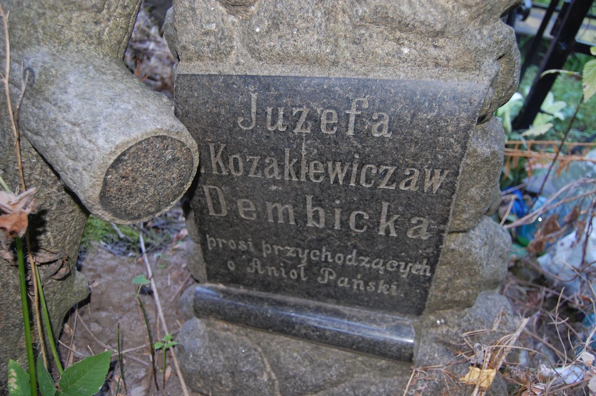 Photo montrant Tombstone of Józefa Dembicka