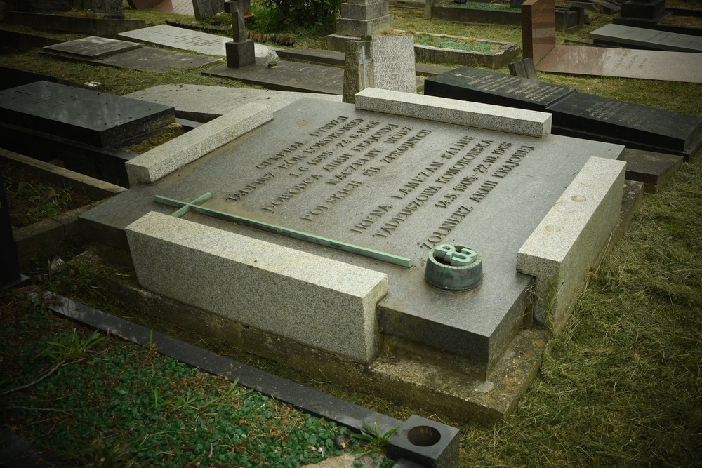 Tombstone of Tadeusz Komorowski a.k.a. "Bór" in London at Gunnersbury Cemetery