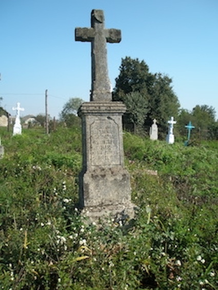 Tombstone of Józef Bar and Ludwik Skimin, Barysh cemetery, as of 2006.