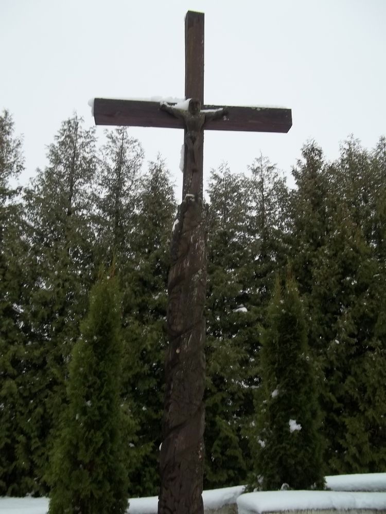 Mass grave of the Lithuanian police victims, commemorated by a monument