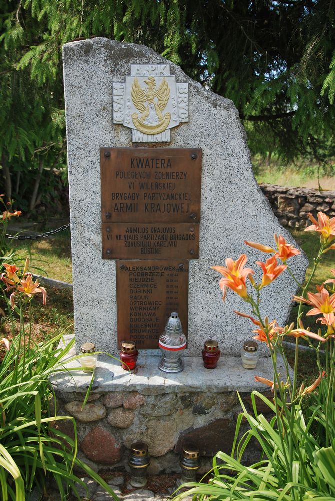 Kwatera żołnierzy 6. Brygady Armii Krajowej na cmentarzu Jasna Górka