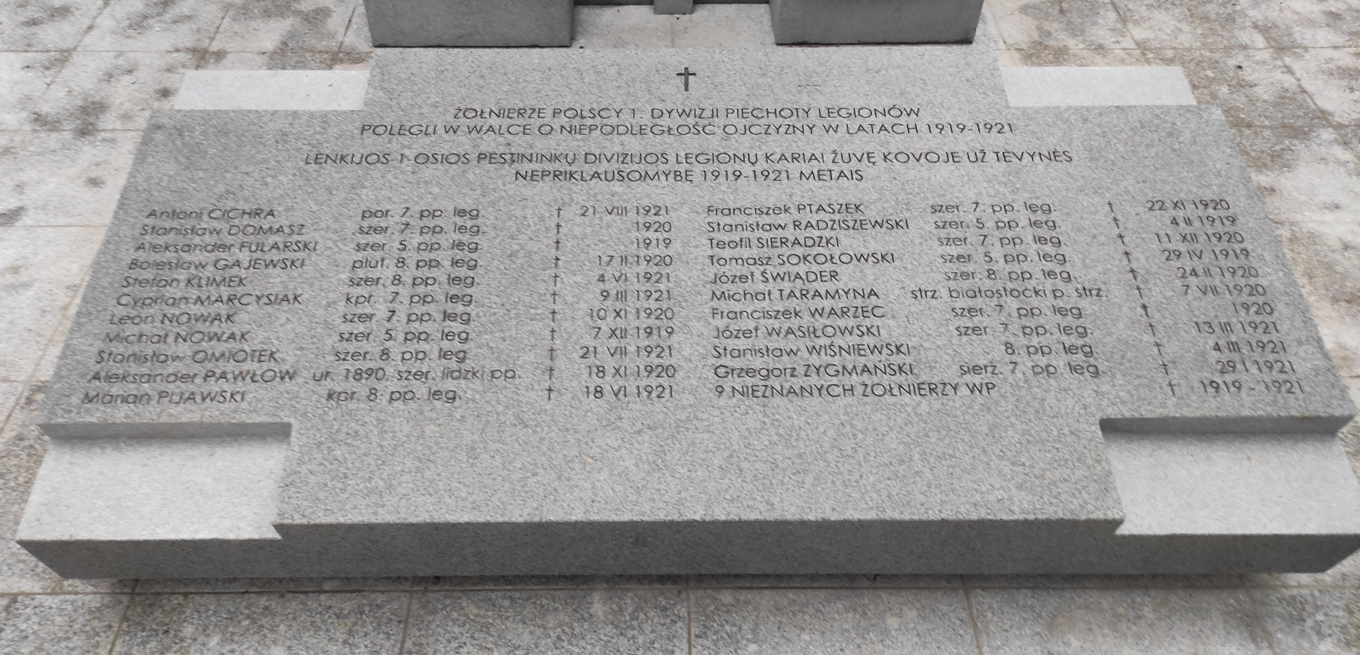 Fotografia przedstawiająca The quarters of Polish Army soldiers killed in the Polish-Bolshevik war