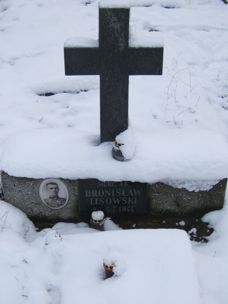 Graves of Home Army soldiers in the parish cemetery