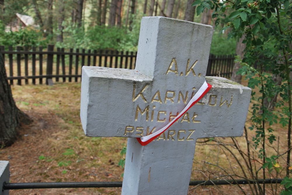 Mikhail Karnilov, Graves of Home Army soldiers killed in battle against the NKVD