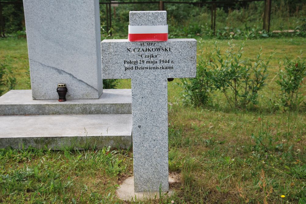  Czajkowski, Grave quarters of the Home Army soldiers exhumed from Dziewieniszki