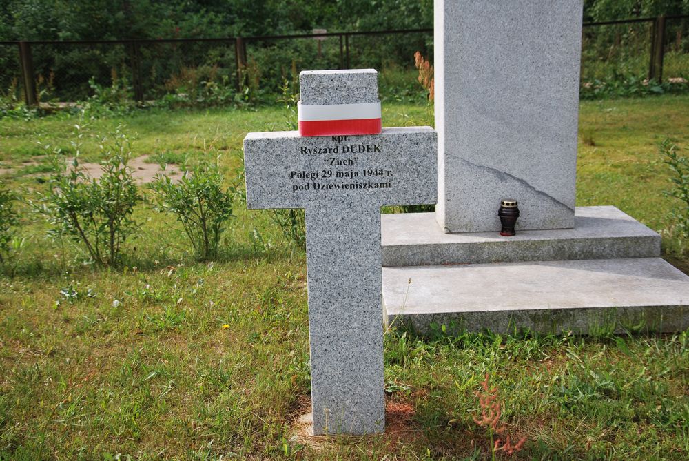 Ryszard Dudek, Grave site of Home Army soldiers exhumed from Dziewieniszki