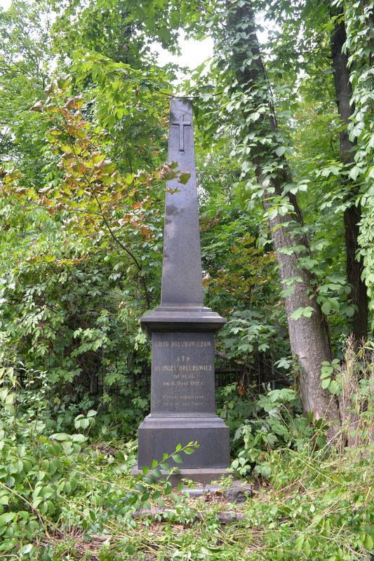 Nagrobek Dionizego Hołubowicza, cmentarz Bajkowa w Kijowie, stan z 2021