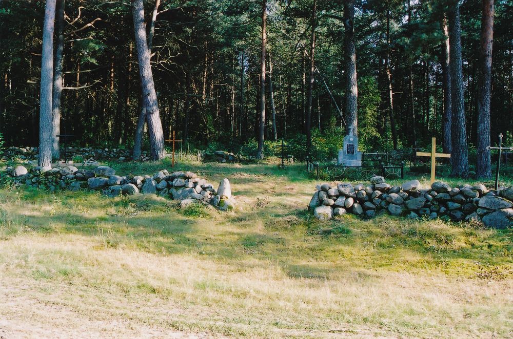 Graves of victims of village pacification