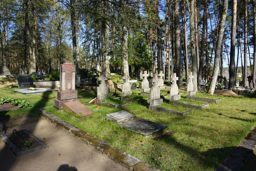 War quarters in the parish cemetery of Polish soldiers killed in 1920.