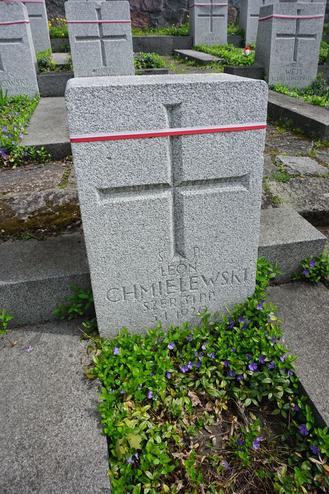 Leon Chmielewski, Cmentarz wojskowy - część cmentarza Stara Rossa