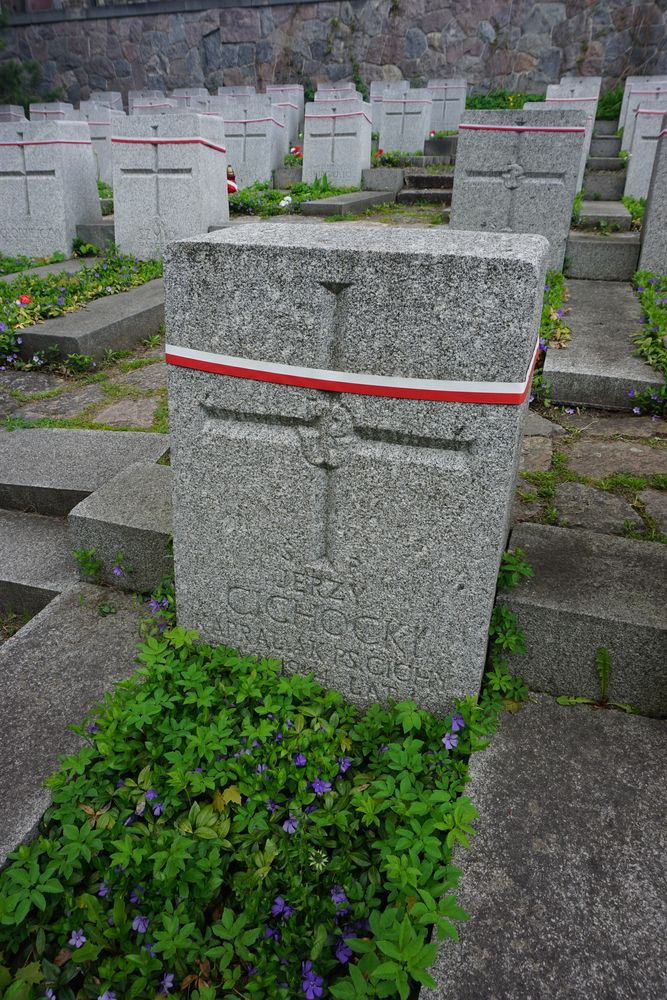 Jerzy Cichocki, Military cemetery - part of the Stara Rossa cemetery