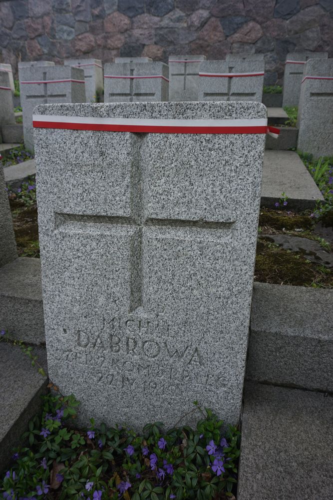 Michał Dąbrowa, Military cemetery - part of Stara Rossa cemetery