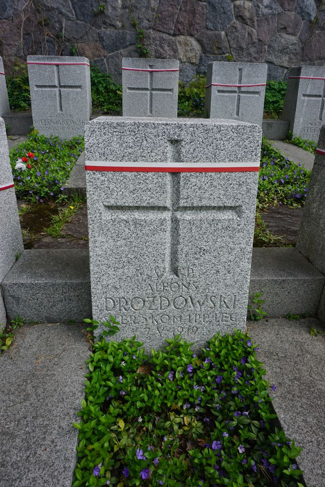 Alfons Drozdowski, Military cemetery - part of the Stara Rossa cemetery