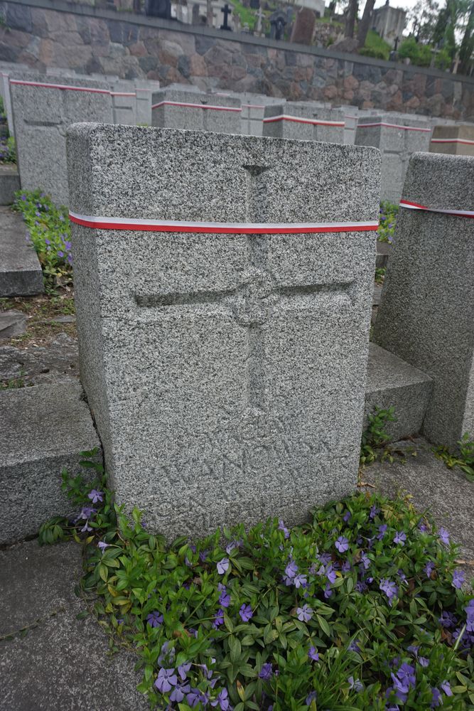 Wacław Iwanowski, Cmentarz wojskowy - część cmentarza Stara Rossa