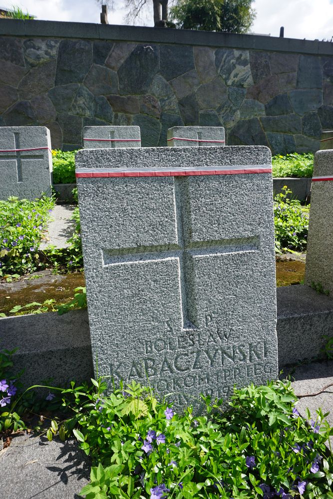 Bolesław Stanisław Kabaczyński, Military cemetery - part of the Stara Rossa cemetery