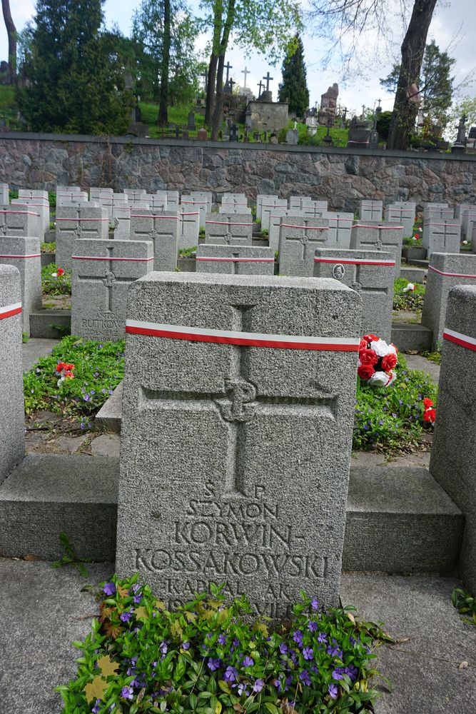 Szymon Kossakowski-Korwin, Military cemetery - part of the Stara Rossa cemetery