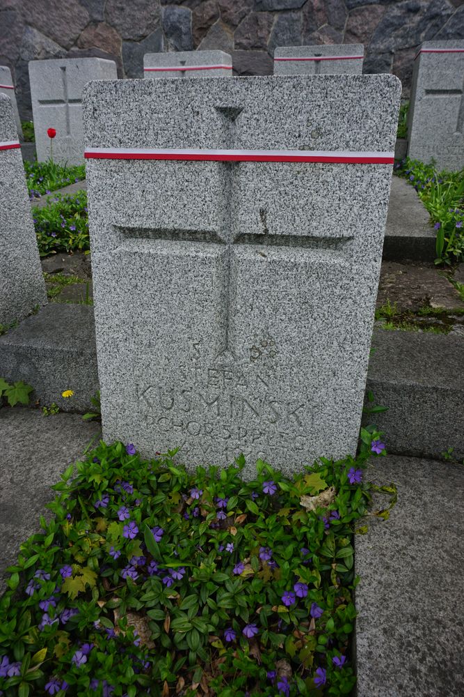 Stefan Kuśminski, Military cemetery - part of the Stara Rossa cemetery